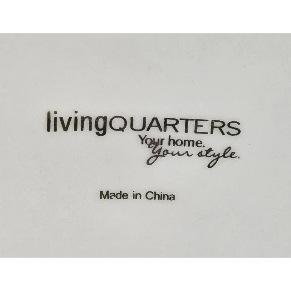 Living Quarters Christmas Holly‎ Berry Ceramic Footed Basket Candy Dish Flowers